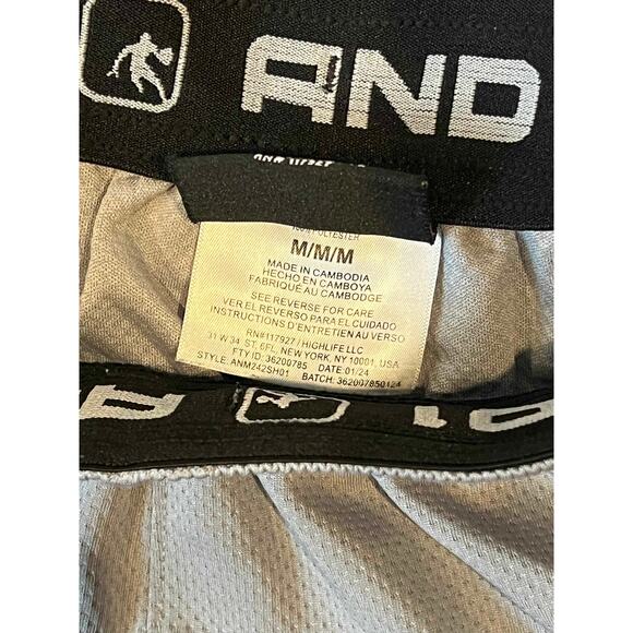 AND1 Gray Basketball Shorts Mens M - Picture 4 of 4